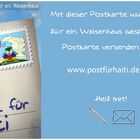 Eine Postkarte für ein Waisenhaus
