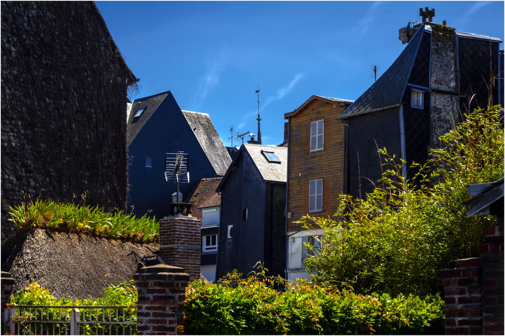 Eine Rückseite in Honfleur