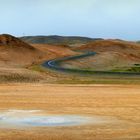Eine S-Kurve in Island