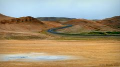Eine S-Kurve in Island