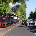 Eine Sächsin fährt Straßenbahn in Solo/Indonesien