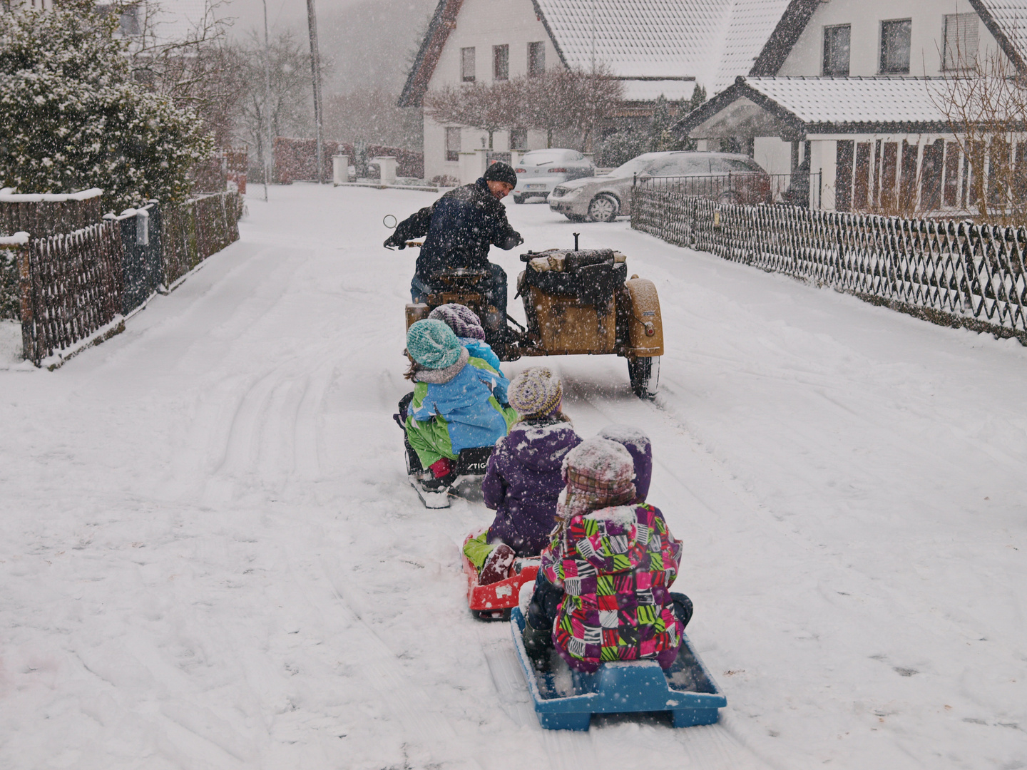 Eine Schneefahrt die ist lustig, eine Schneefahrt die ist schön...