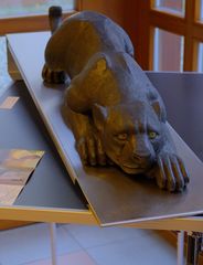 eine schöne Skulptur in der Ausstellung