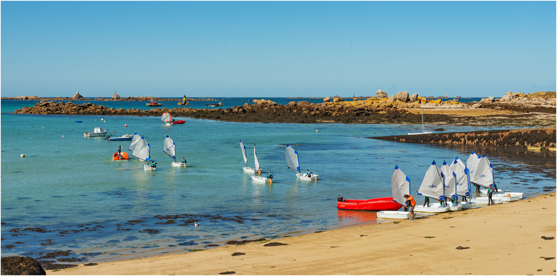 Eine Segelschule für Kinder - Bretagne, 2018