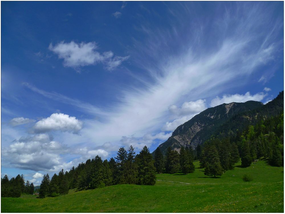 Eine sehr verspielte Wolke ...