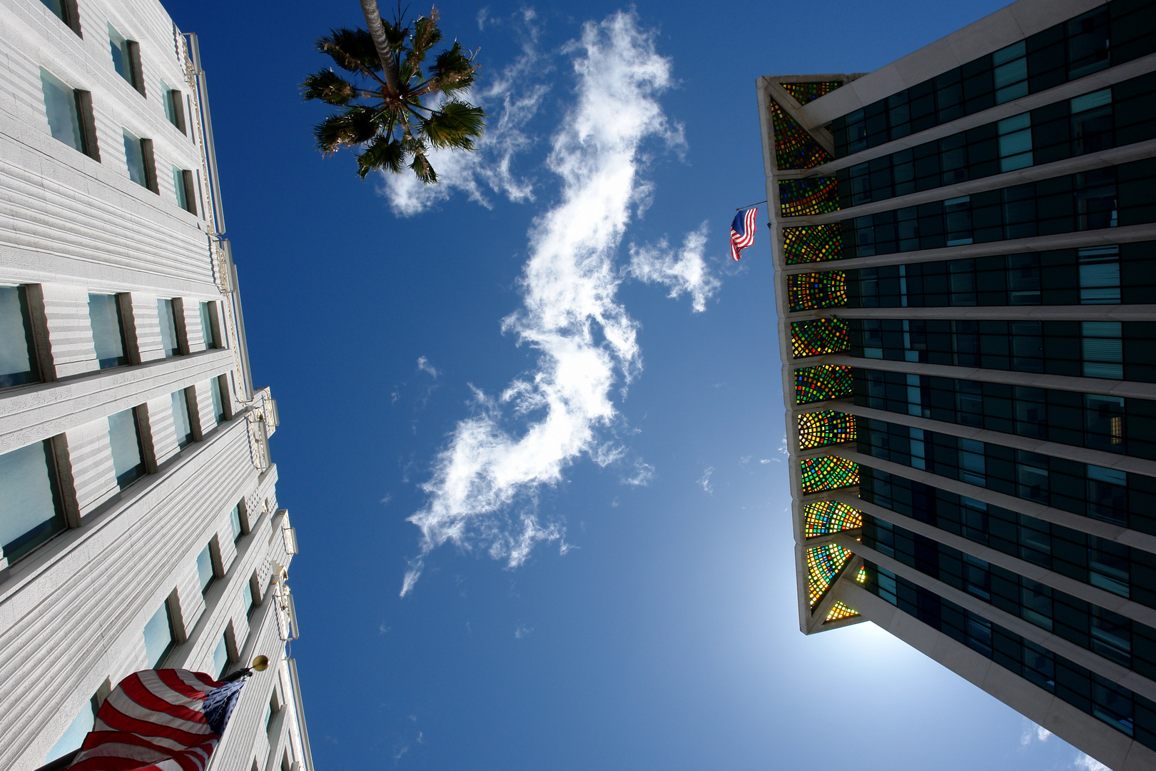 Eine Seltenheit in Californien : Wolken...