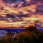 eine seltsame Abendstimmung über Berlin...