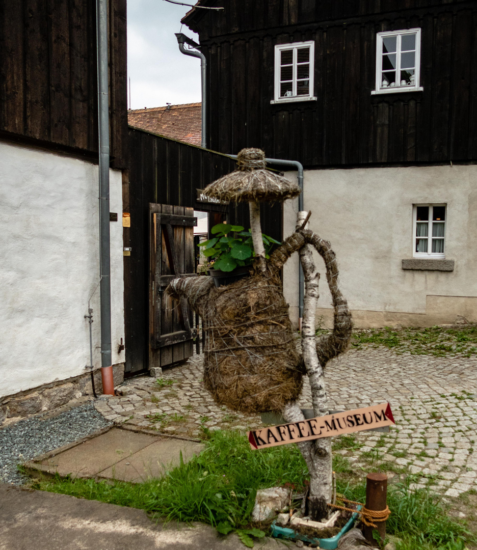 Eine seltsame Kaffeekanne