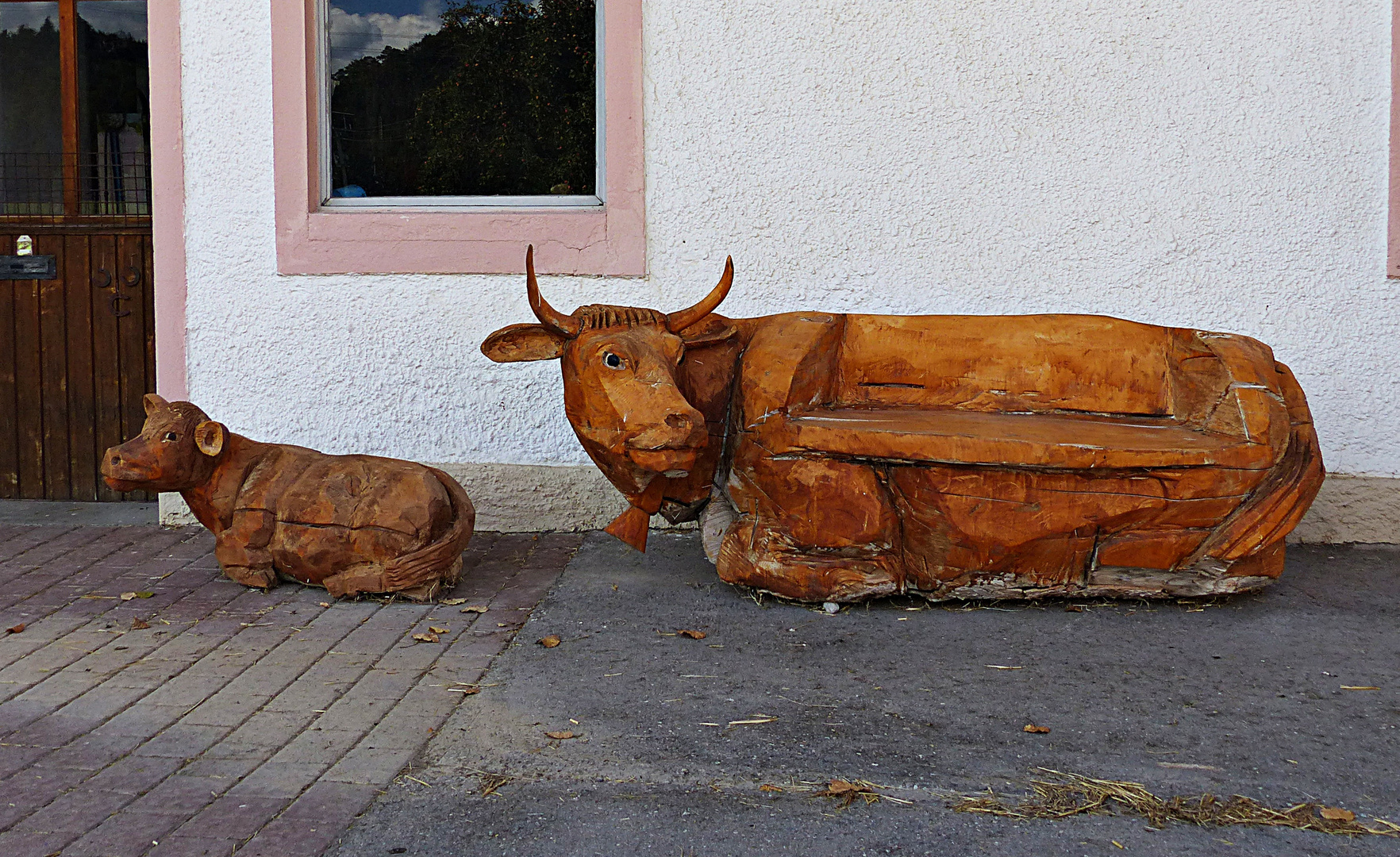 Eine Sitzbank im Allgäu