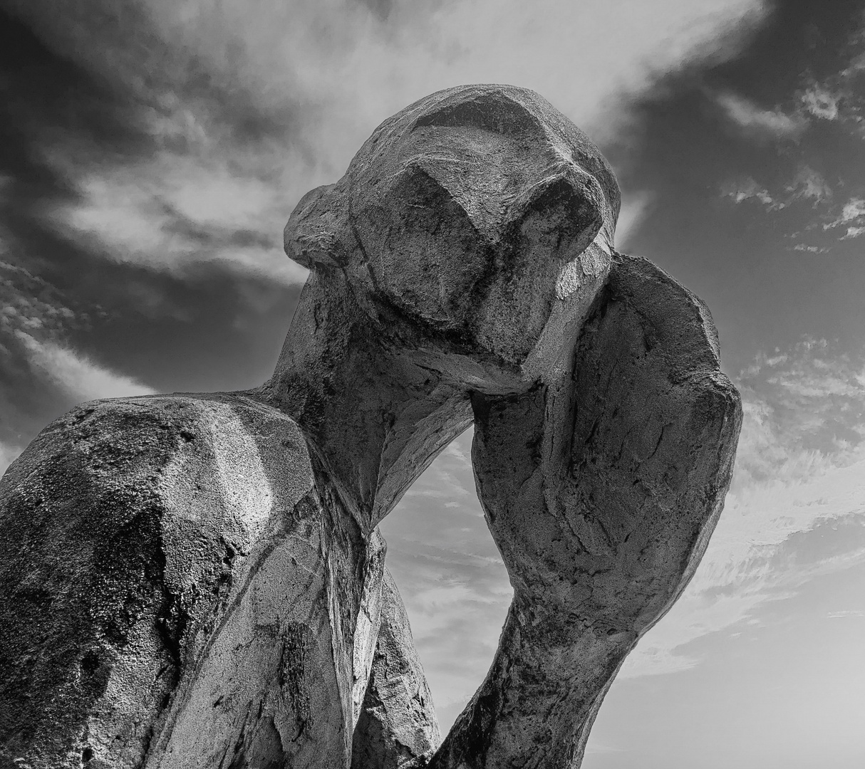 Eine Skulptur