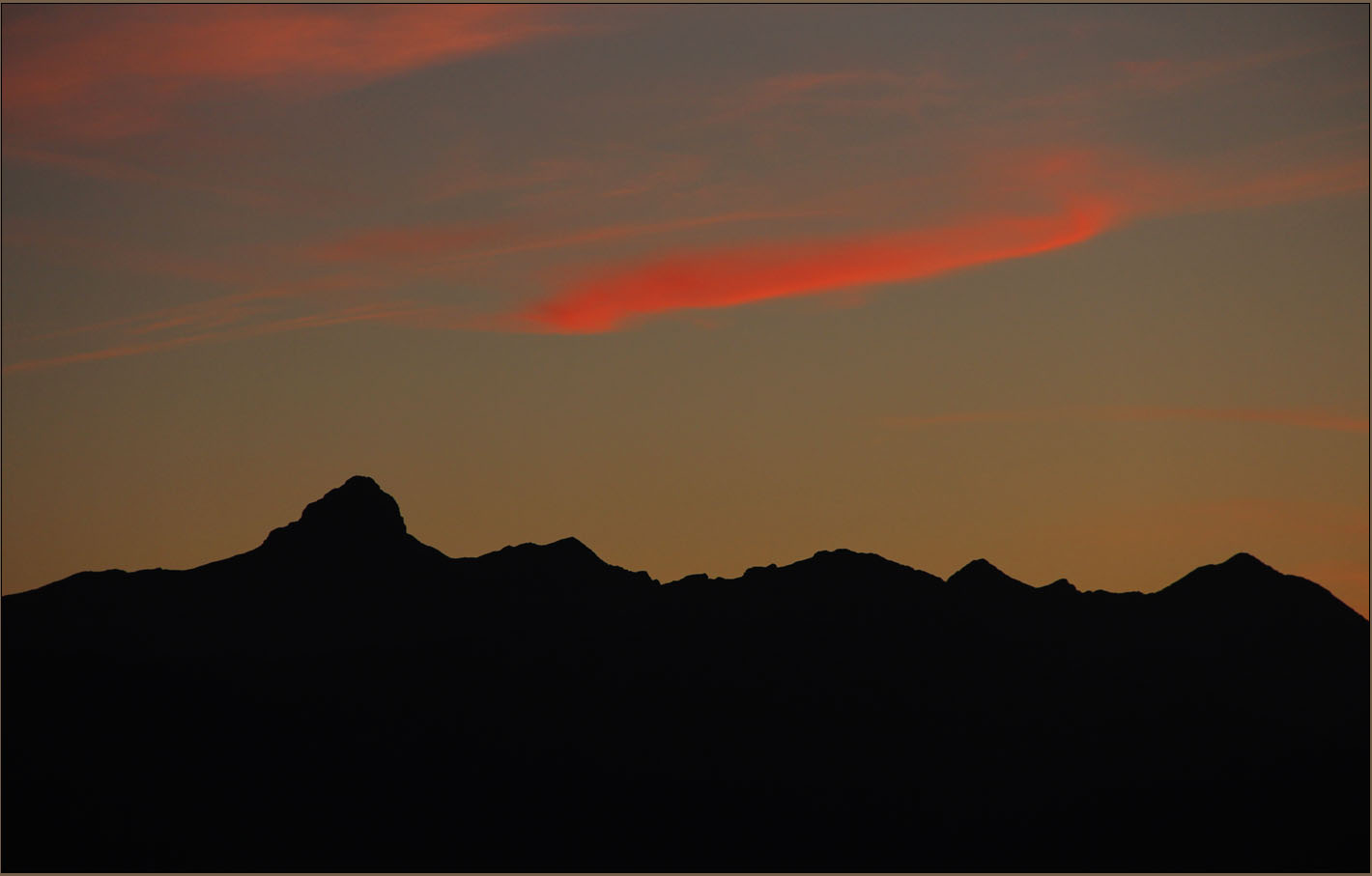 Eine so rote Wolke ...