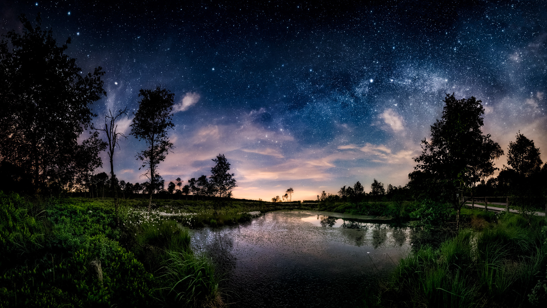 eine Sommernacht im Hochmoor