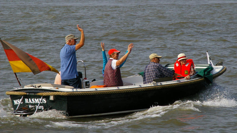 Eine Spritztour auf der Elbe