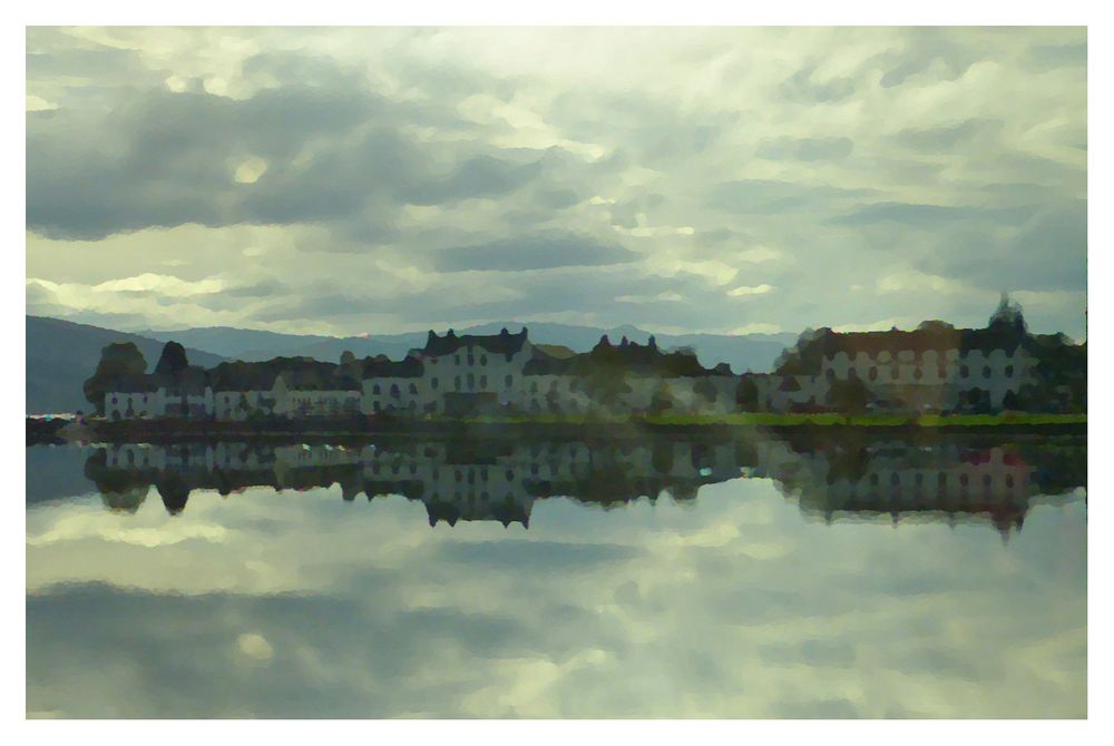 eine Stadt am See