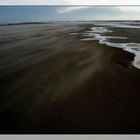 Eine steife Brise am Texelstrand