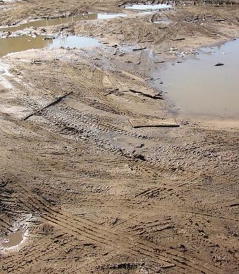 Eine Strade in Nowgorod