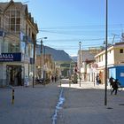 Eine Straße in Chivay im Süden von Peru