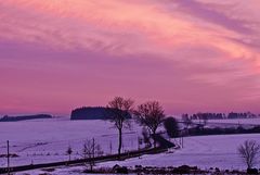 eine strasse in der schneifel