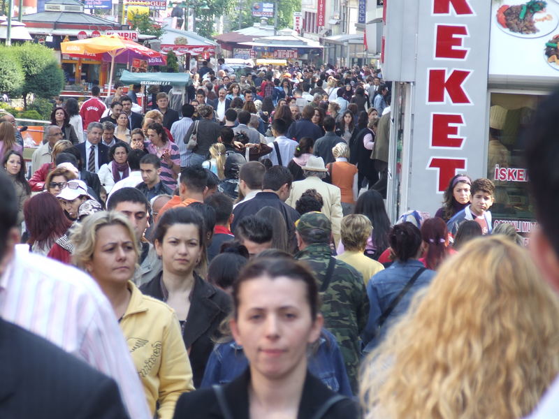 eine Strasse in Istanbul Es ist um 10