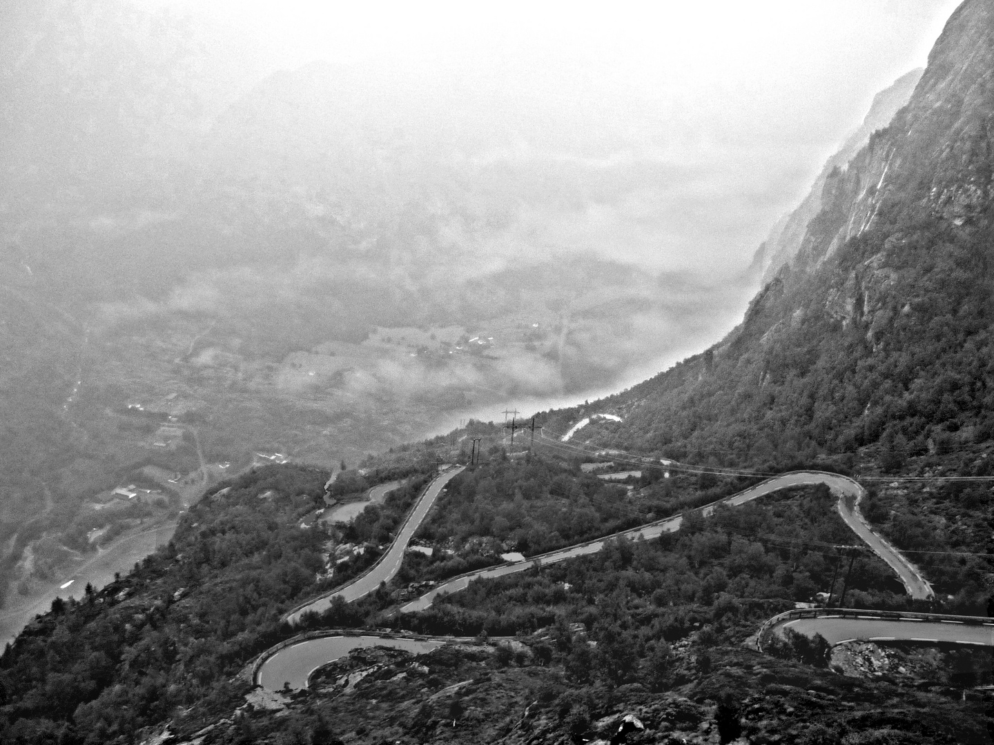 Eine Straße in Norwegen