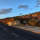 Eine Straße in Sao Juliao in Portugal