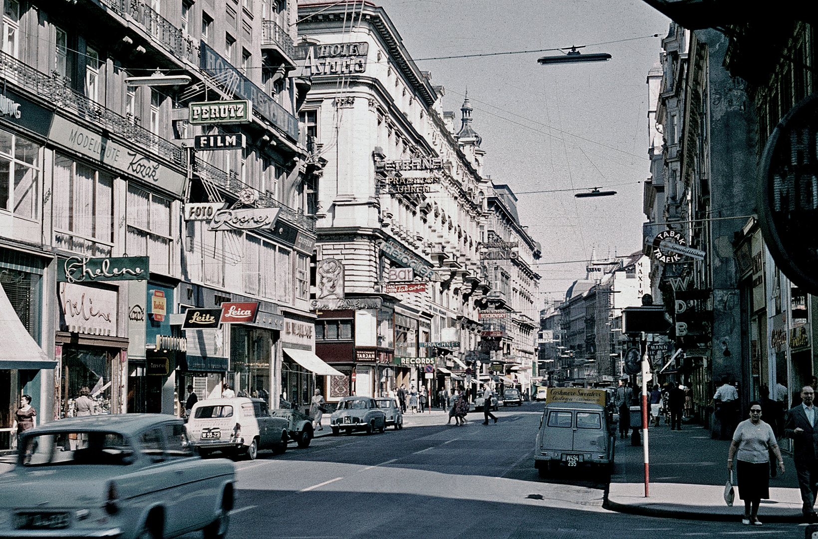 Eine Straße in Wien - wie dazumal