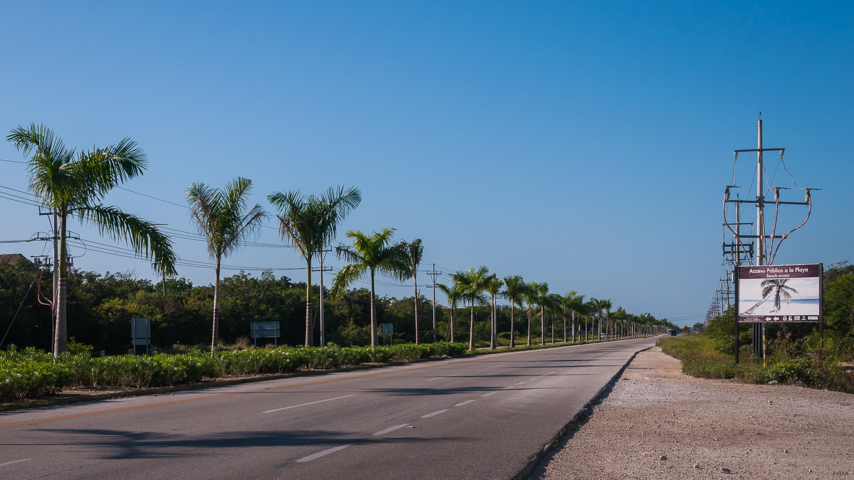 Eine Straße in Yucatán