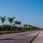 Eine Straße in Yucatán