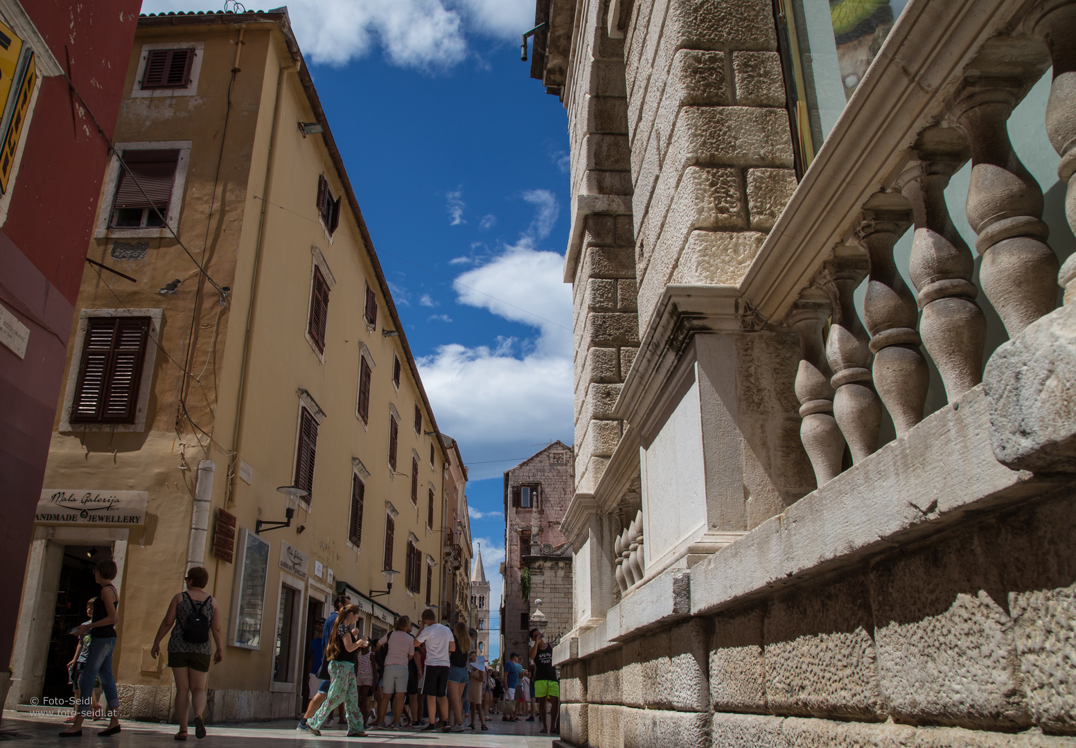 Eine Straße in Zadar