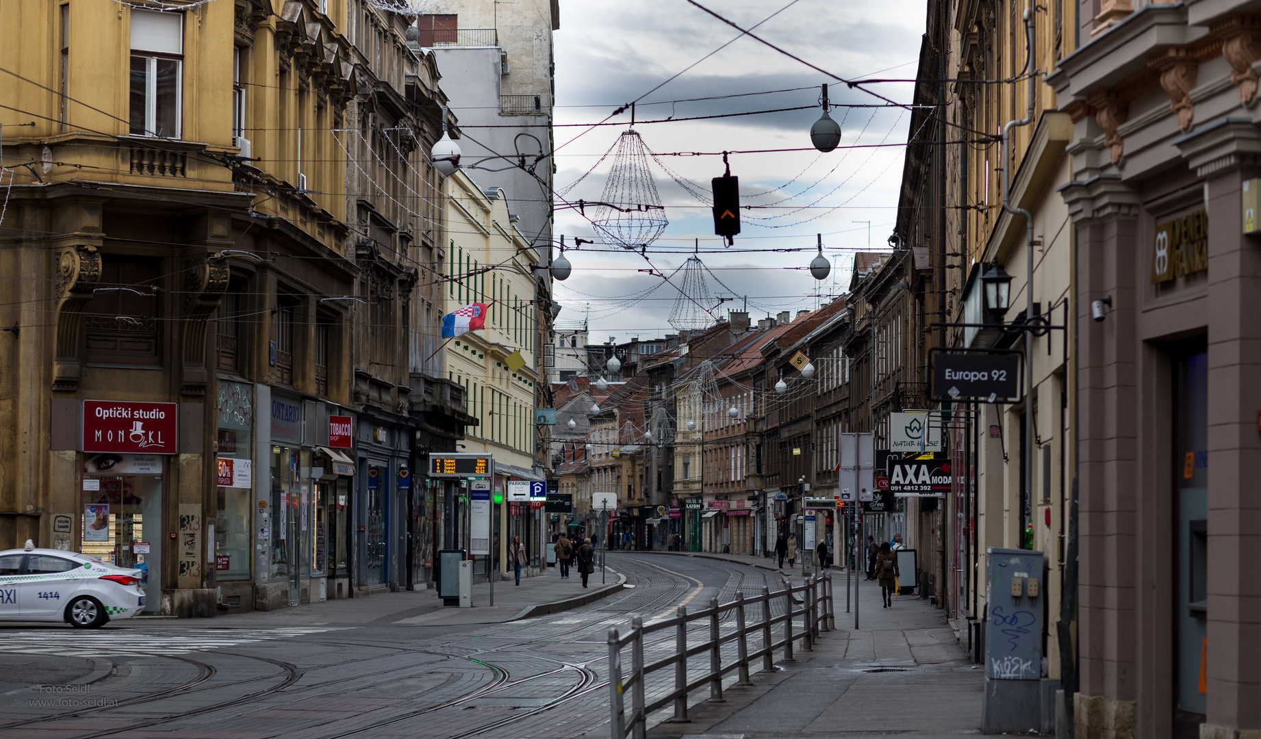 eine Straße in Zagreb