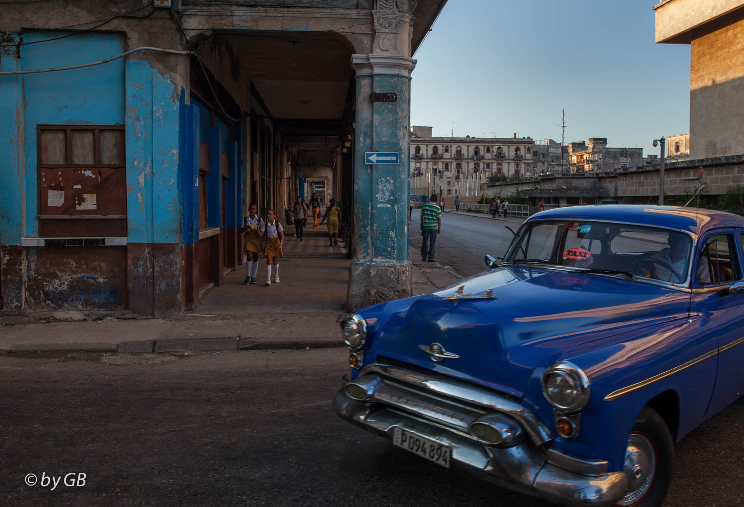 Eine Straßenszene in Havanna