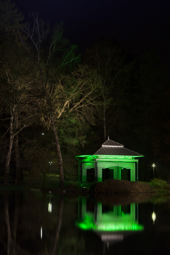 Eine Studie in Grün II Der Pavillon im Kurpark Rheinhardshausen Foto