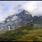 eine super schöne Aussicht auf die Eiger Nordwand am Ende des Jungfrau Marathons