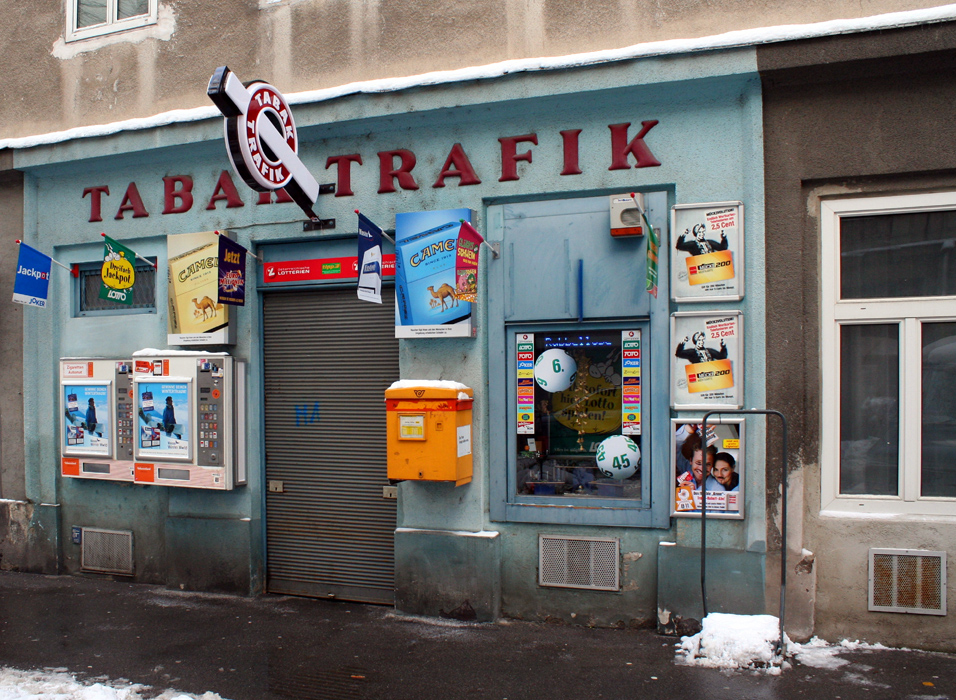 Eine Tabaktrafik in Favoriten