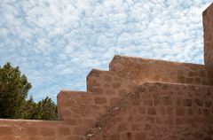 Eine Treppe auf der Castillo de Santa Bárbara...