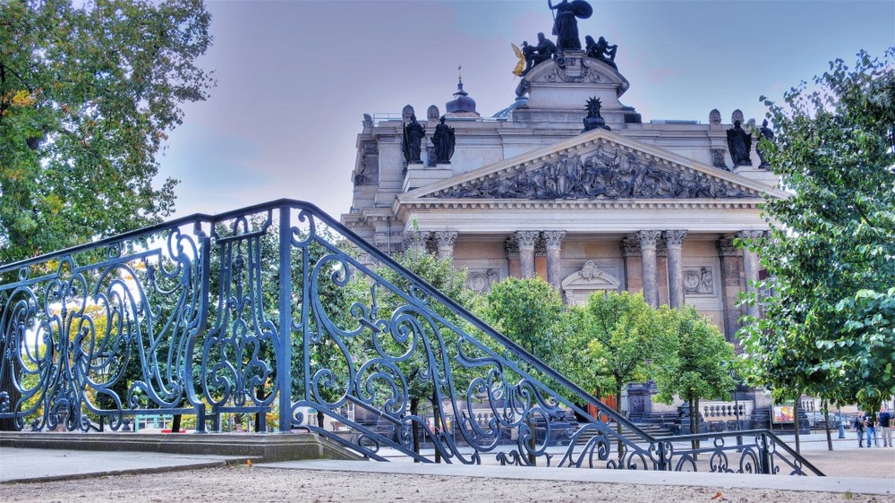 Eine Treppe in Dresden