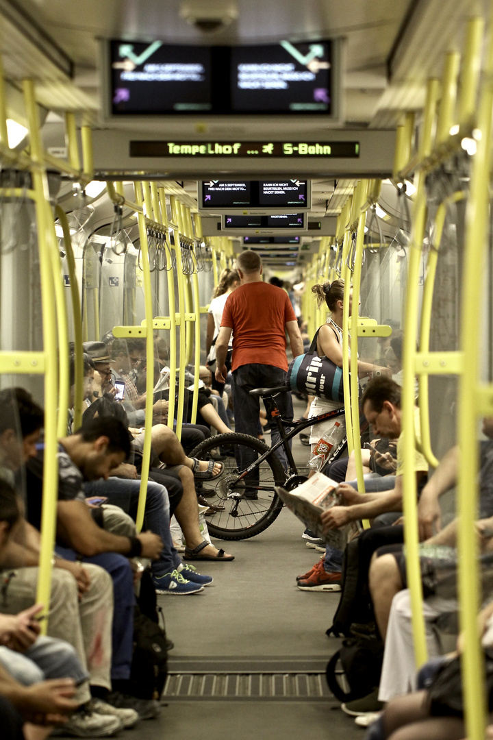 Eine typische Fahrt mit der U-Bahn.