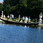 Eine venizianische Gondel im Schloß Nymphenburg