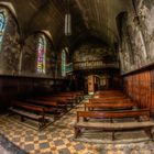 Eine verlassene Kirche in Belgien