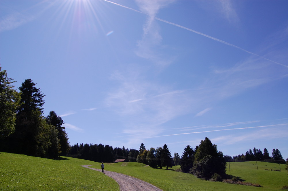 Eine Wanderung in der September-Sonne