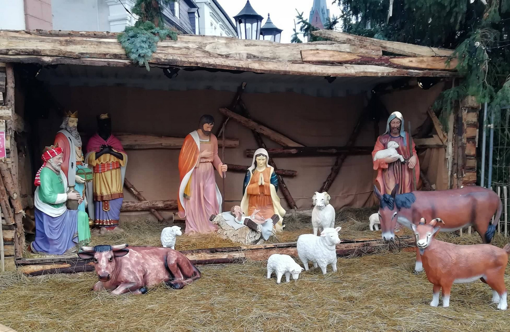 Eine Weihnachtskrippe in St. Ingbert