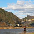 Eine weitere Variante meiner Lieblingssicht auf die Schrammsteine mit Fluß