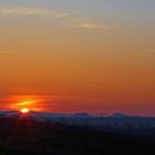 Eine weitere Variante vom letzten intensivem Sonnenaufgang über der Sächsischen Schweiz...