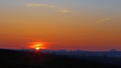 Eine weitere Variante vom letzten intensivem Sonnenaufgang über der Sächsischen Schweiz...