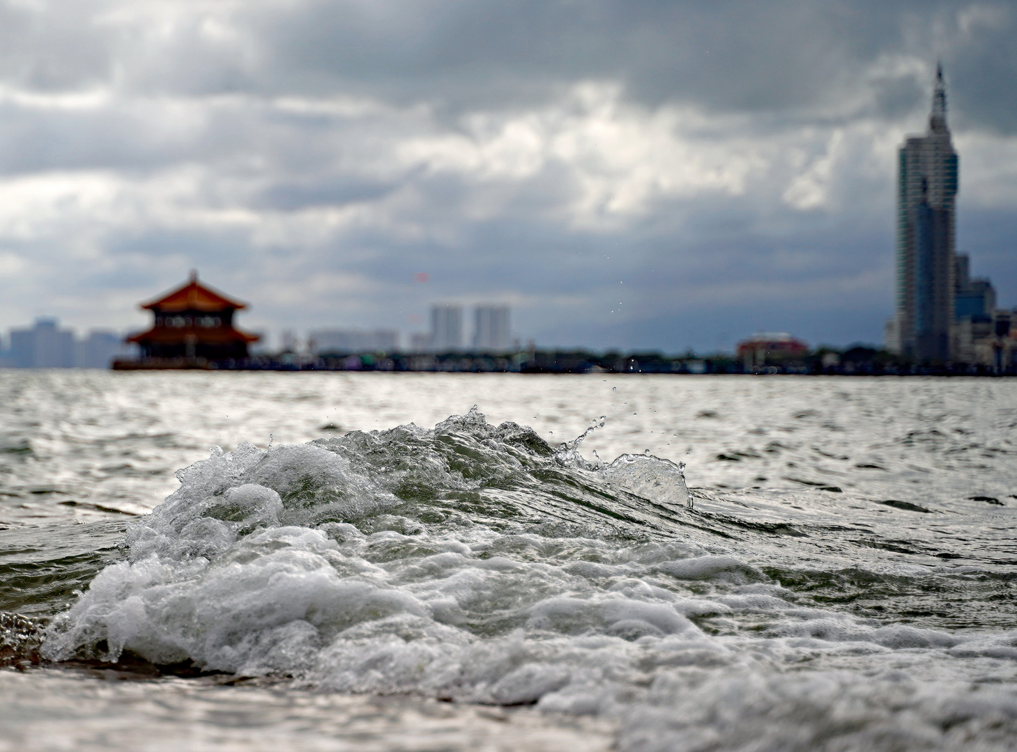 Eine Welle in Qingdao 