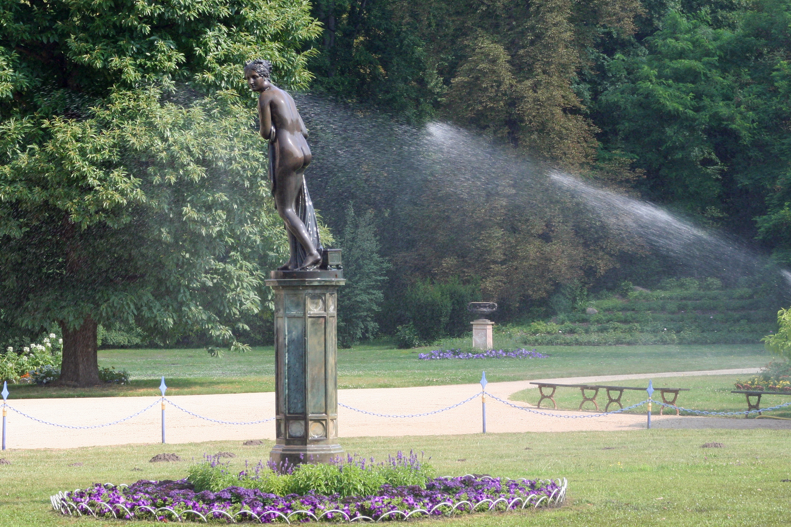 Eine willkommene Erfrischung bei tropischen Temperaturen