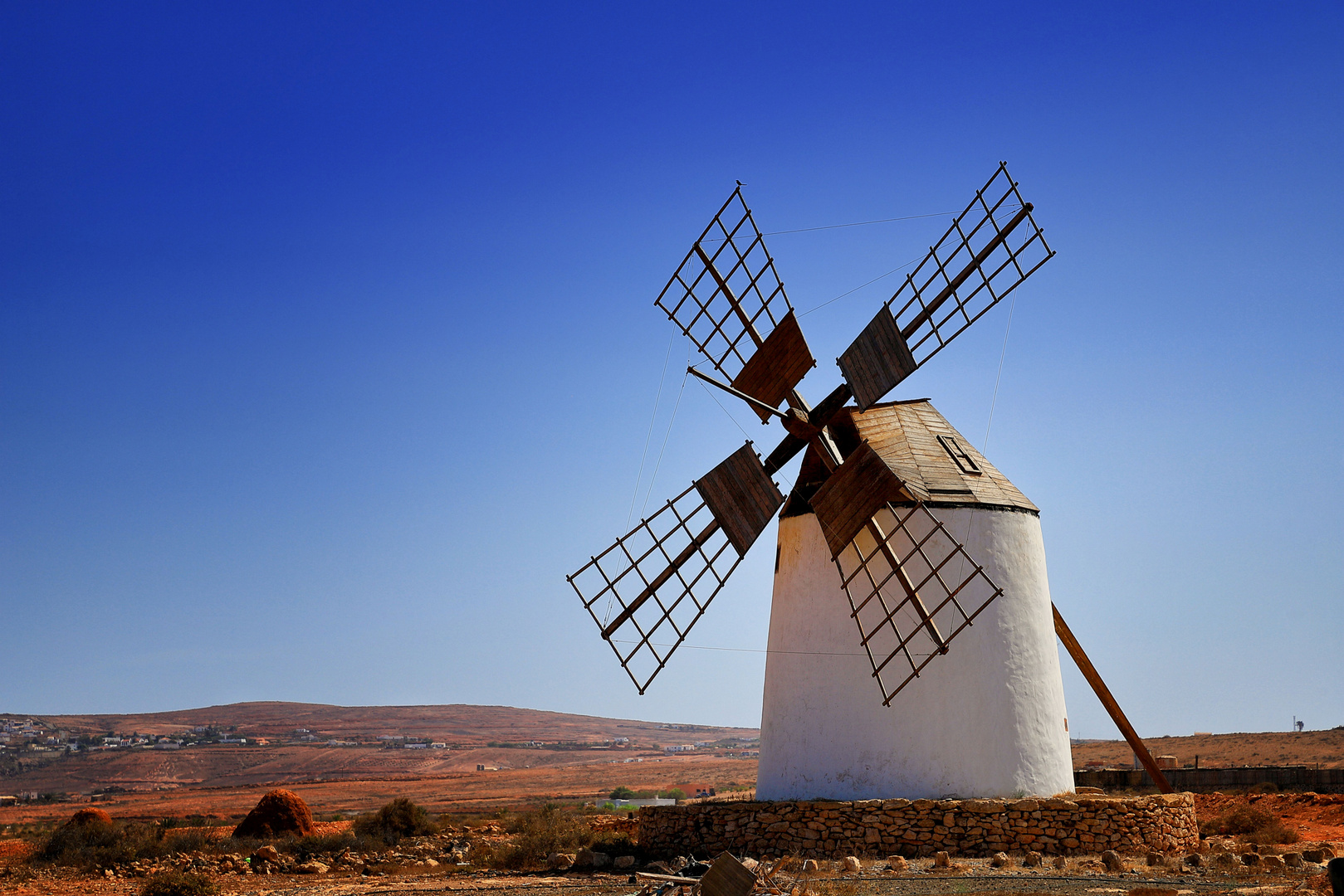 Eine Windmühle