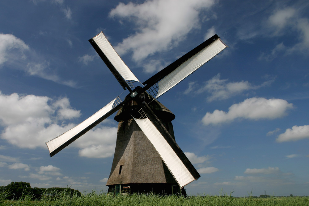 Eine Windmühle