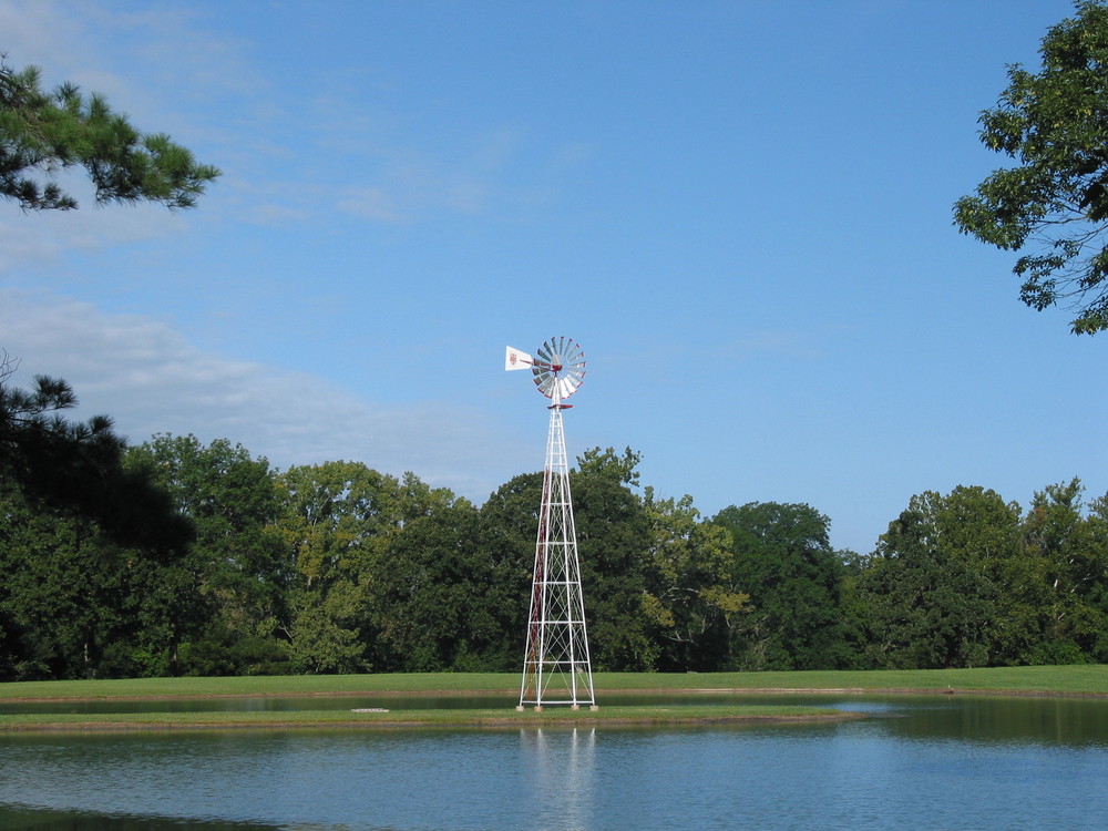 Eine Windmühle in Illinois