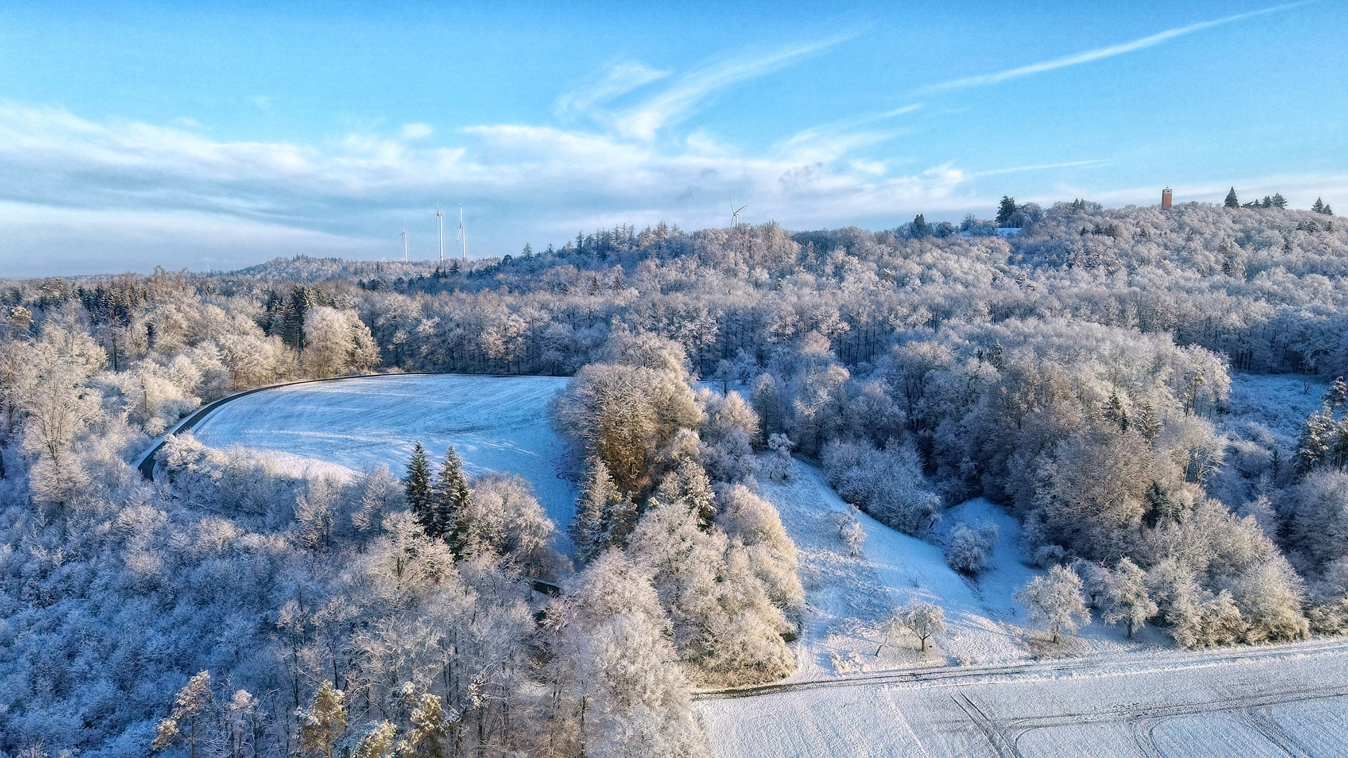 Eine Winterschlittenfahrt